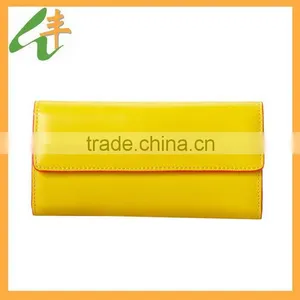 Bright Yellow Pvc Branded Wallet thumbnail-1