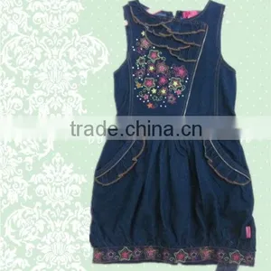 Manufactury Children Girls Denim Dress thumbnail-1