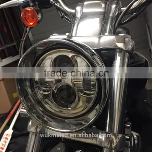 5-3/4" MOTORCYCLE LED Chrome 5.75 PROJECTOR LIKE DAYMAKER HEADLAMP for Harley Davidson thumbnail-1