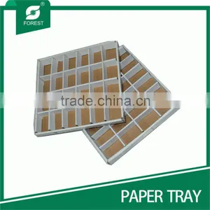 LARGE DISPOSABLE WHITE PAPER TRAYS WITH 24 COMPARTMENTS thumbnail-1