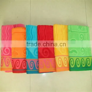 Good Quality100%cotton Jacquard Velour Beach Towel thumbnail-1