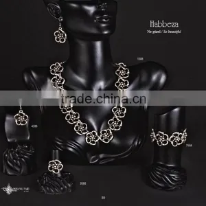 Ring Earring Bracelet Necklace Turkish Ottoman Ethnic Antique Style Jewelry Set Made in Turkey thumbnail-4