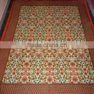 New Flowers Printed Hand Block Tapestry thumbnail-1