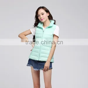 2015 Apple Green Warm Down Sports Sleeveless Winter Vest thumbnail-2