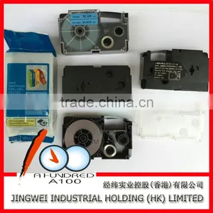Tape Cartridge for Label Printer XRA-12WE1 Black on White 12mm be Used for Casio EZ Label Printer thumbnail-5