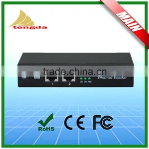 1 Uplink 1 Downlink 10/100Mbps Ethernet Booster Long Transmission Distance Ethernet Extender 1200M/300M thumbnail-1