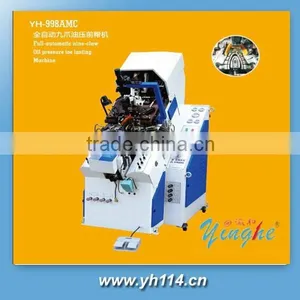 High Speed Full-automatic Nine-claw Oil Pressure Toe Lasing Machine thumbnail-1