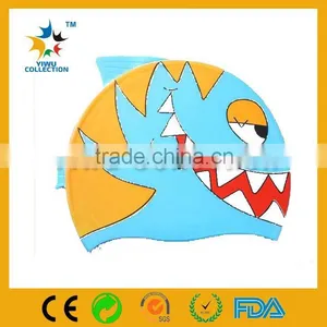 Water Sport Adult Swimming Cap,highly Elastic Shark Japanese Mesh Silicone Cap,silicone Ear Protection Swim Cap thumbnail-1