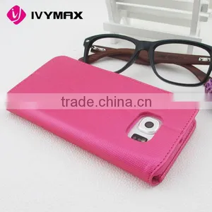 Wallet PU Leather Mobile Phone Case Manufacturer for Samsung Galaxy s6 Edge thumbnail-6