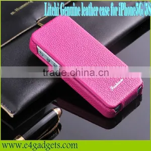 Luxury Vertical Litchi Texture Cowskin Flip Cover Case for Iphone5,for Iphone5 Case Cover thumbnail-1