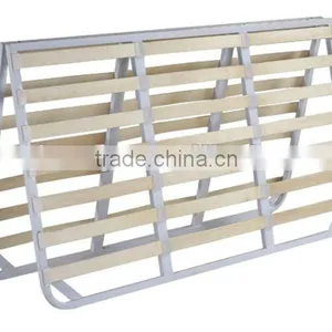 Iron Floding Bed Frame Metal & Wood F511 thumbnail-1