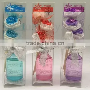 Fragrance Oil Flower Reed Diffuser With Pvc Box thumbnail-2