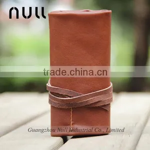 Brown Vintage Style Scroll Storage Bag With Leather Strap thumbnail-1
