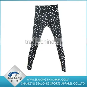 Wholesale Custom Digital Printed Cotton Spandex Skull Tights Legging thumbnail-4