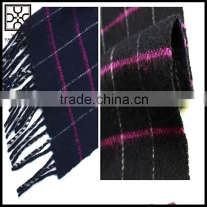 2015 Checked and Stripe Double Sided Wool Scarf thumbnail-3