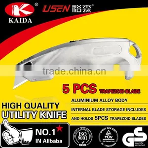 Heavy Duty Aluminium Alloy Auto Retractable Utility Cutter Knife thumbnail-3