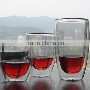 Double Wall Glass Cups Pyrex Mugs thumbnail-1