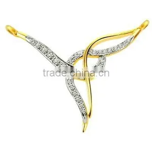 Fashion Jewelry 18KW Fine Gold With Setting Diamond Necklace (YVA00278) Diamond Jewelry thumbnail-1