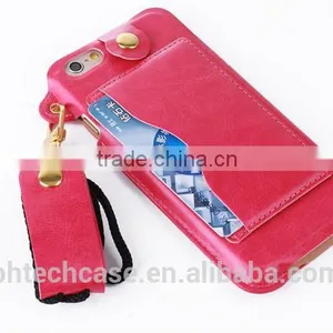 Ultra-thin Hang Rope Leather Case for Iphone 6 Plus 5.5 Inch thumbnail-5