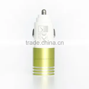 Slim Car Charger 3.1 Dual Usb Mobile Charger Headset Charger in Car 12/24V thumbnail-2