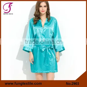 Fung 2903 Women Silky Satin Plus Size Robe thumbnail-4