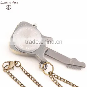 2015 Hot Selling Low Price Alloy Pocket Watch, Guitar Gold Pocket Watch thumbnail-2
