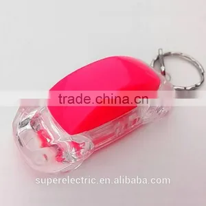 Made in China High Quality Hot Custom Made Car Shape Led Plastic Key Chain thumbnail-1