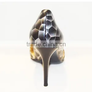 Fashion Cotton Fabric Lining Women High Heel Shoes Pointed Toe Thin Heel PU Material Party Shoes thumbnail-5