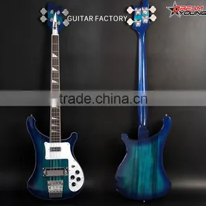 DS-EB6011 Blue Color Canadian Maple Neck Bass Guitar thumbnail-1