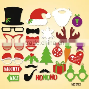 22pcs Wedding Birthday Party Supply Fun Mustache Lip Tie Glasses Hat On A Stick DIY Photo Booth Props thumbnail-6