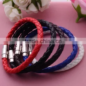 Antique Classical Leather Bracelet Alloy Button Jewelry Nnisex Multicolor Trendy Wholesale Leather Bracelet/ thumbnail-2