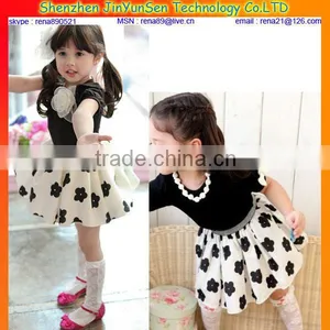 Chiffon Baby Girl Summer Dress Latest Party Wear Dresses for Girls Fluffy Dress thumbnail-1