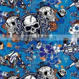 Wholesale Skull Pattern Water Transfer Printing Film/ Hydrographic Film GWD058 WIDTH 50CM thumbnail-6
