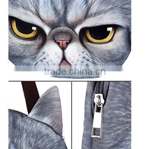 3d Cat Face Tote Bags thumbnail-6