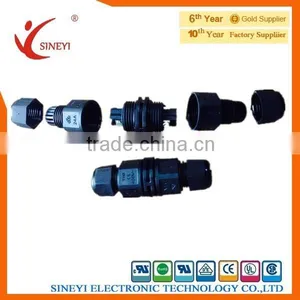 L20 Male Female Led Lighting Connector,2pin Screw Fixing Waterproof Wire Connectors thumbnail-1