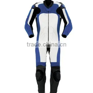 Blue And White Color Racing Wear Suits thumbnail-1