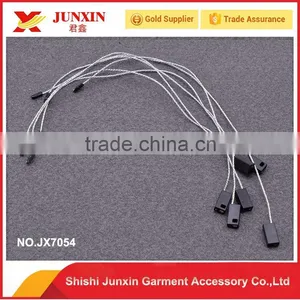 High Quality Customized Embossed Logo String Plastic Seal Tag for Garment Hang Tag thumbnail-2