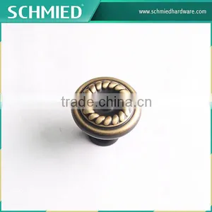 Copper Furniture Cabinet Handles Copper Finish Square Knob Brass Material thumbnail-1