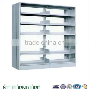 Double Side Double Pile Metal Library Furniture Bookshelf thumbnail-1