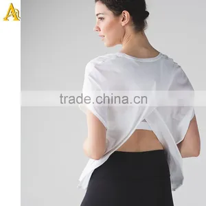 Running Sports Wear Running Shirts Running T Shirt Running Top Customized Womans Running Wear thumbnail-1