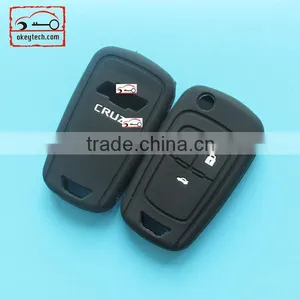 Okeytech Silicone Car Key Cover Chevrolet Cruze 3 Buttons Silicone Key Cover for Silicone Key Cover thumbnail-1