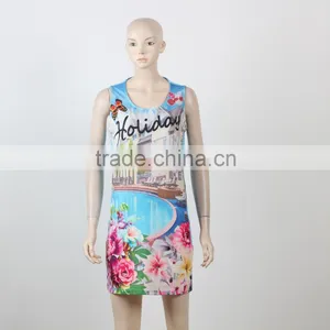 Wholesale Cheap Printed Dress Women Casual One Piece Dress In Floral Print thumbnail-1
