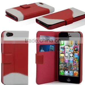 For i Phone 5 Case , Wallet Leather Case for Iphone 5" thumbnail-1