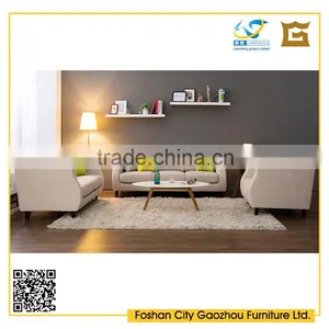 2016 Latest Contemporary Wooden Leg Fabric Sectional Sofa With Unique Armrest Design for Living Room Furniture thumbnail-1