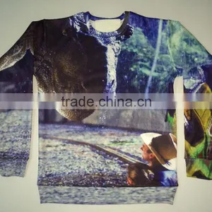 2015 3d Printing OEM Crewneck Sweatshirts Fleece thumbnail-1