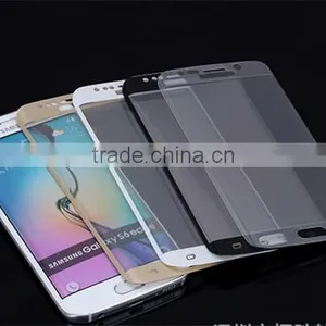 Color Tempered Glass Screen Protector Full Cover for Samsung s6 Edge thumbnail-1