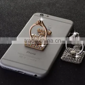 Metal Ring Holder for Mobile Phone, Luxury Bling Diamonds Metal Ring Holder Phone Holder for IPhone thumbnail-4
