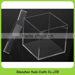 10x10x10cm Acrylic Favor Box Display Dustproof Toy Cube thumbnail-1