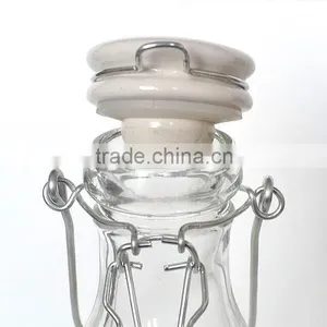 1 Liter Glass Milk Bottle With Lockiing Ceramic Lid thumbnail-4
