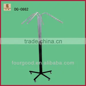 High Quality Supermarket&store 4-way Heavy Duty Clothes Rail thumbnail-1
